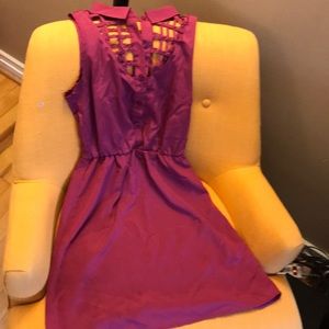 Material Girl XS Maroon Dress